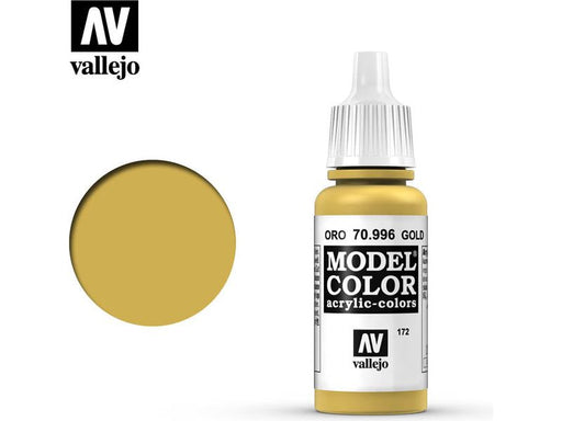 Paints and Paint Accessories Acrylicos Vallejo - Gold - 70 996 - Cardboard Memories Inc.