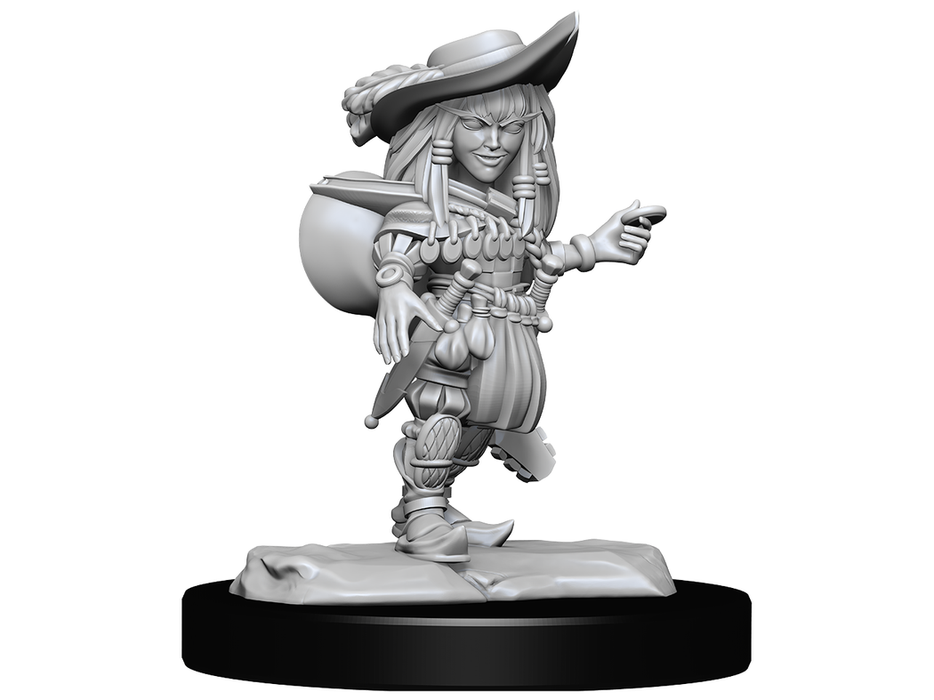 Role Playing Games Paizo - Pathfinder - Unpainted Miniatures - Deep Cuts - Gnome Bard Female - 90327 - Cardboard Memories Inc.