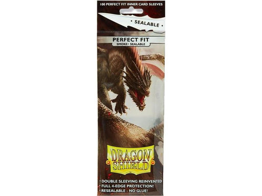 Supplies Arcane Tinmen - Dragon Shield Sleeves - Standard Size - Perfect Fit Sealable - Smoke - Package of 100 - Cardboard Memories Inc.