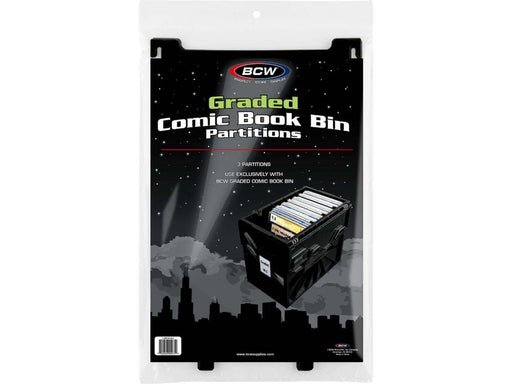 Comic Supplies BCW - Graded Comic Book Bin Partitions - 3 Pack - Cardboard Memories Inc.