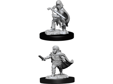 Role Playing Games Wizkids - Dungeons and Dragons - Unpainted Miniature - Nolzurs Marvellous Miniatures - Halfling Male Rogue - 90139 - Cardboard Memories Inc.