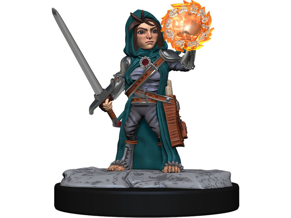 Role Playing Games Paizo - Pathfinder - Unpainted Miniatures - Deep Cuts - Halfling Cleric Female - 90261 - Cardboard Memories Inc.