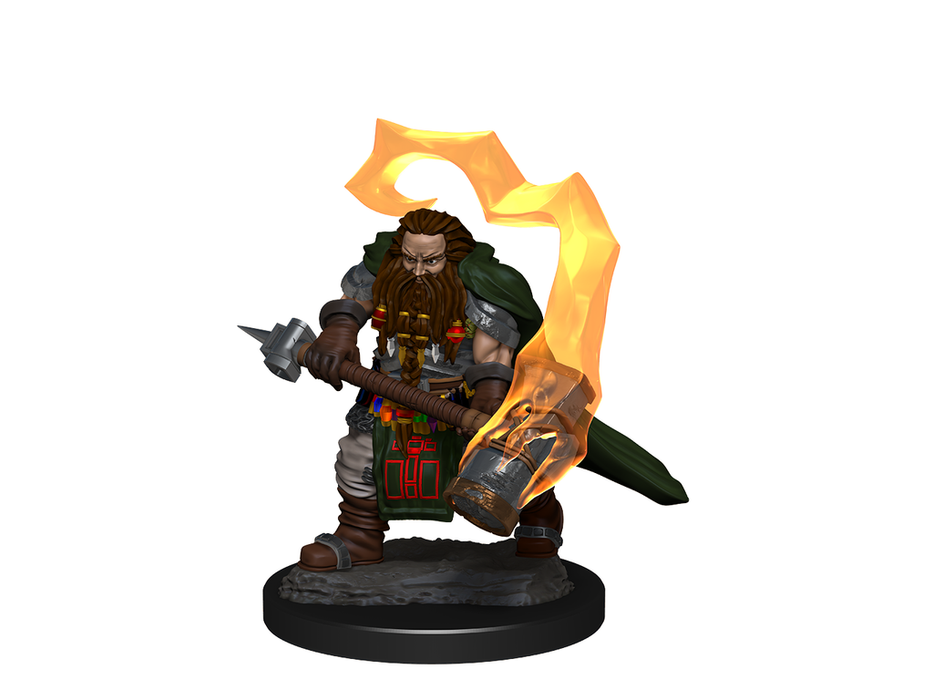 Role Playing Games Wizkids - Dungeons and Dragons - Unpainted Miniature - Nolzurs Marvellous Miniatures - Dwarf Cleric Male - 90222 - Cardboard Memories Inc.