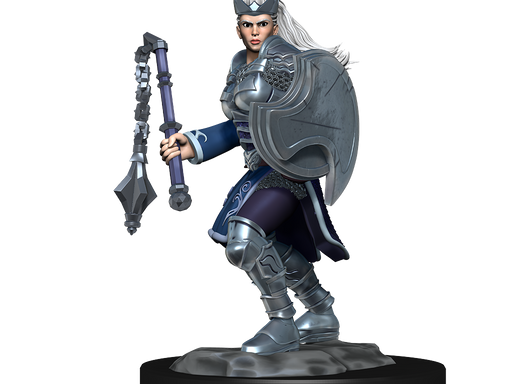 Role Playing Games Wizkids - Dungeons and Dragons - Unpainted Miniature - Nolzurs Marvellous Miniatures - Kalashtar Cleric Female - 90233 - Cardboard Memories Inc.