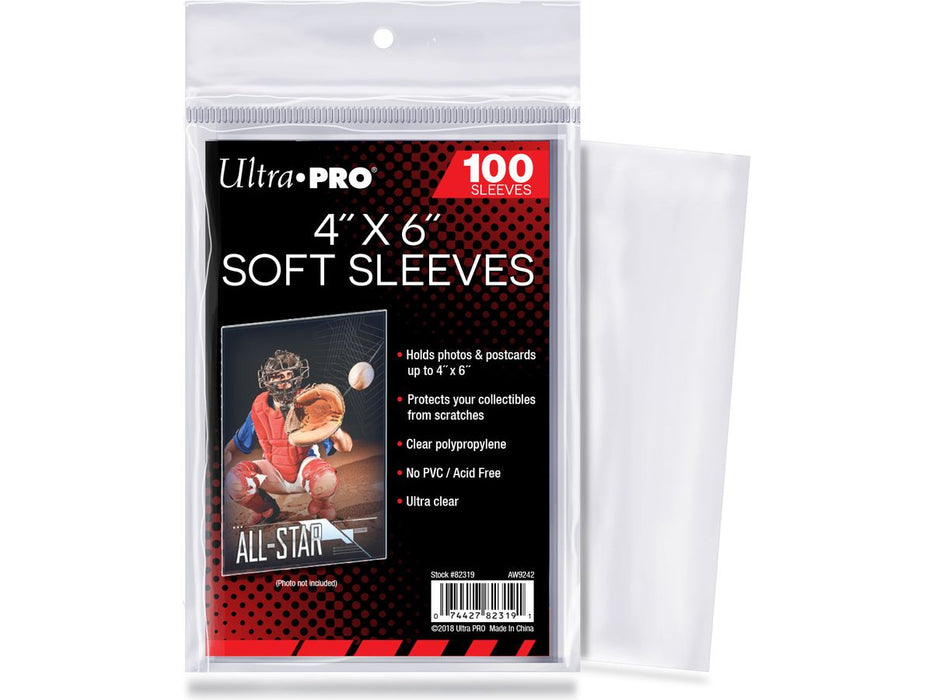 Supplies Ultra Pro - 4x6 Soft Sleeves - Cardboard Memories Inc.