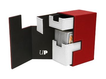 Supplies Ultra Pro - Red and White - M2 Deck Box - Cardboard Memories Inc.