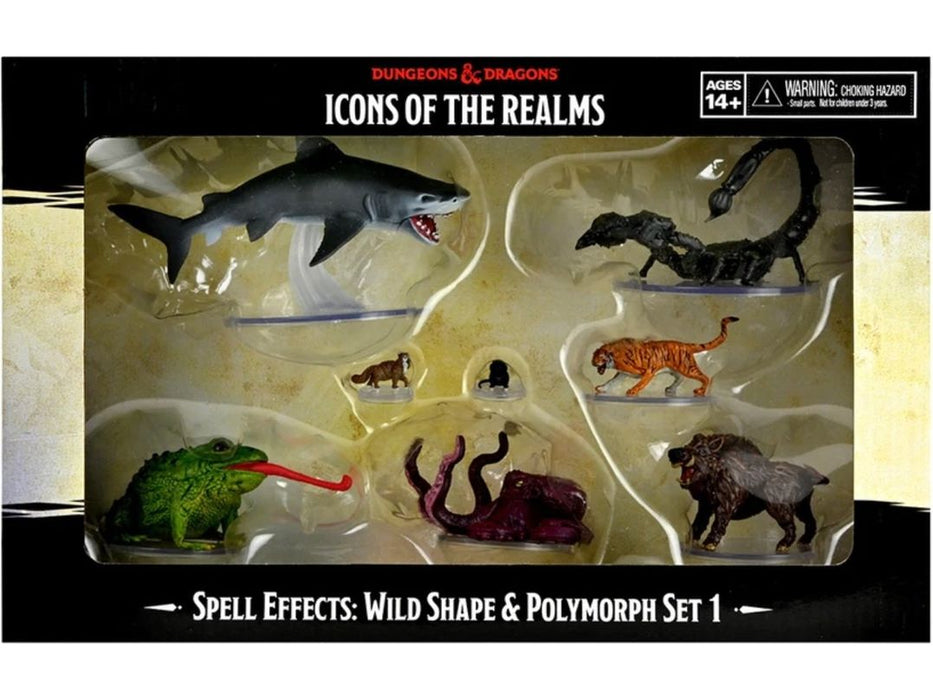 Role Playing Games Wizards of the Coast - Dungeons and Dragons - Icons of The Realm - Spell Effects - Wild Shape and Polymorph - Set 1 - Cardboard Memories Inc.