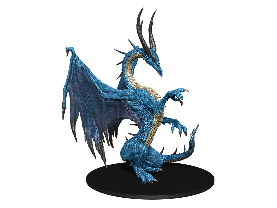 Role Playing Games Paizo - Pathfinder - Unpainted Miniatures - Deep Cuts - Blue Dragon - 90267 - Cardboard Memories Inc.