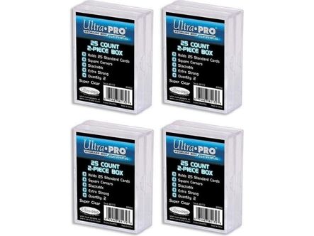 Supplies Ultra Pro - 2-Piece Box - 25 Count - 2 Pack - Combo of 4 - Cardboard Memories Inc.