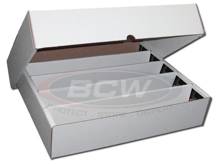 BCW - Cardboard Card Box - 5000 Count - Full Lid - Bundle of 10 ...