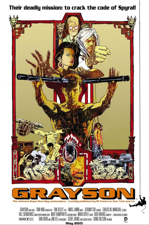 Comic Books DC Comics - Grayson (2014) 008 - Cover B Movie Poster Variant Edition (Cond. FN) - 4244 - Cardboard Memories Inc.