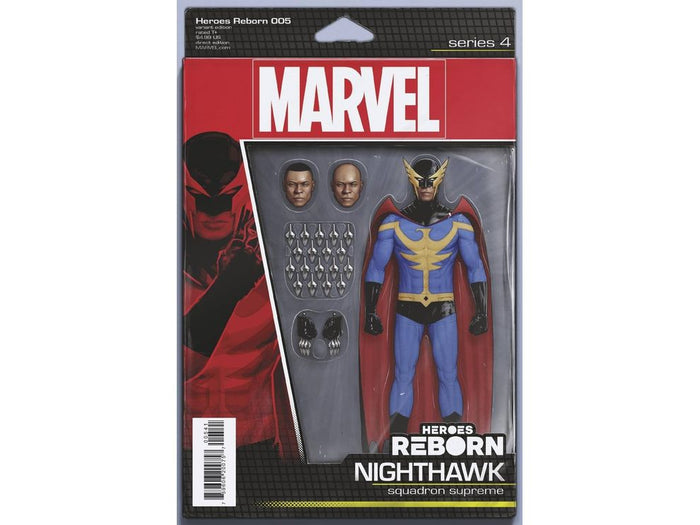 Comic Books Marvel Comics - Heroes Reborn 005 of 7 - Christopher Action Figure Variant Edition (Cond. VF-) - 11082 - Cardboard Memories Inc.