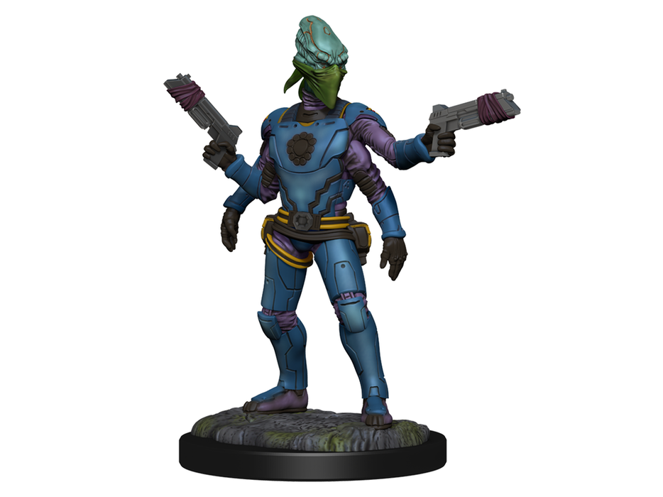 Role Playing Games Wizkids - Starfinder - Unpainted Miniature - Deep Cuts - Kasatha Operative - 90334 - Cardboard Memories Inc.