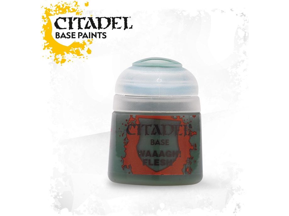 Paints and Paint Accessories Citadel Base - Waaagh! Flesh - 21-13 - Cardboard Memories Inc.