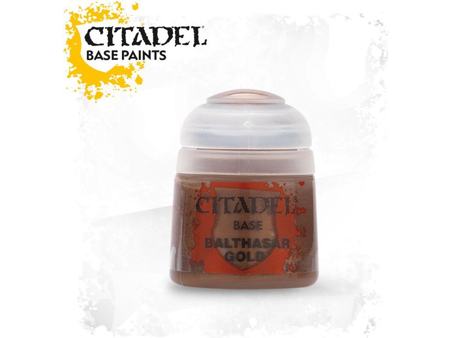Paints and Paint Accessories Citadel Base - Balthasar Gold 12ml - 21-29 (New Barcode) - Cardboard Memories Inc.