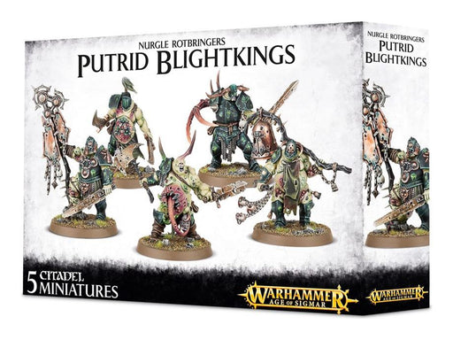 Collectible Miniature Games Games Workshop - Warhammer Age of Sigmar - Nurgle Rotbringers Putrid Blightkings - 83-28 - Cardboard Memories Inc.