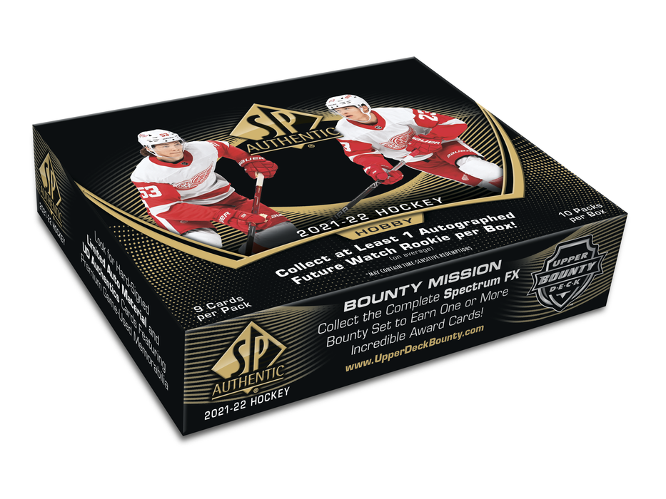 Sports Cards Upper Deck - 2021-22 - Hockey - SP Authentic - Hobby Box - Cardboard Memories Inc.