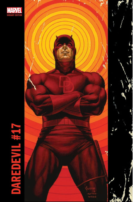Comic Books Marvel Comics - Daredevil (2016 5th Series) 017 - Cover B Cornerbox Variant Edition (Cond. VF-) - 4392 - Cardboard Memories Inc.