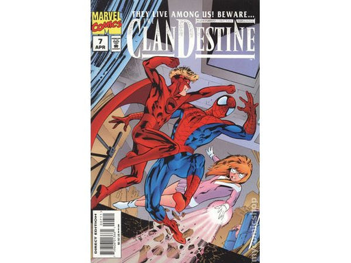 Comic Books Marvel Comics - Clandestine (1994 1st Series) 007 (Cond. VF-) - 12118 - Cardboard Memories Inc.