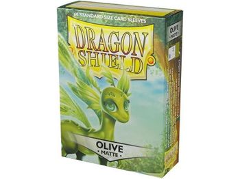 Supplies Arcane Tinmen - Dragon Shield Sleeves - Standard Size - Matte - Olive - Package of 60 - Cardboard Memories Inc.