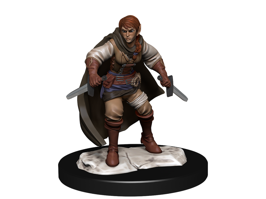 Role Playing Games Wizkids - Dungeons and Dragons - Unpainted Miniature - Nolzurs Marvellous Miniatures - Half-Elf Rogue Female - 90228 - Cardboard Memories Inc.