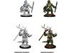 Role Playing Games Wizkids - Dungeons and Dragons - Unpainted Miniature - Nolzurs Marvellous Miniatures - Lizard Folk and Shaman - 90074 - Cardboard Memories Inc.