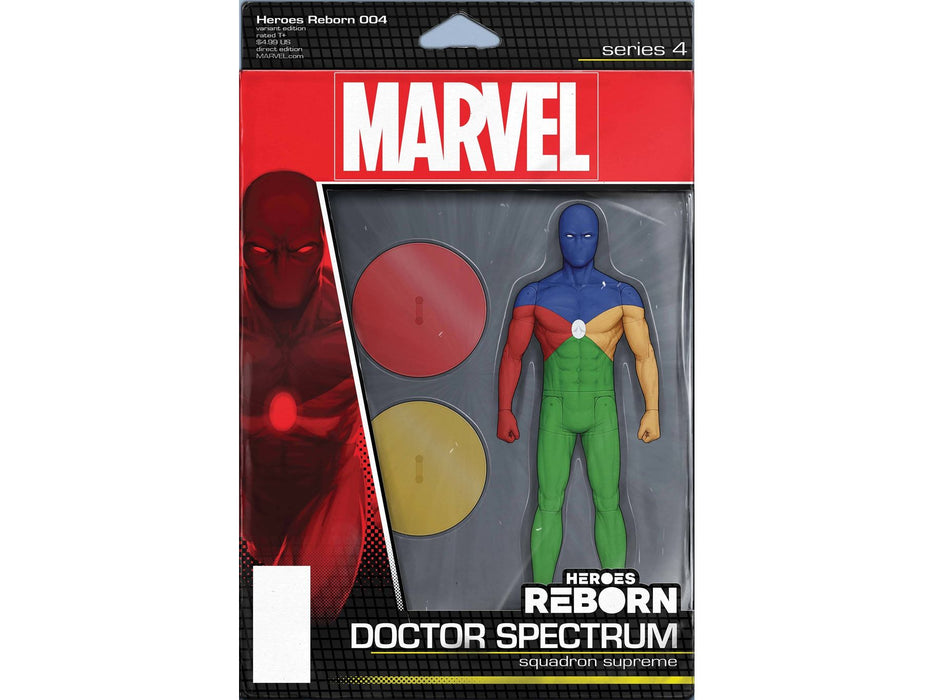 Comic Books Marvel Comics - Heroes Reborn 004 of 7 - Christopher Action Figure Variant Edition (Cond. VF-) - 12234 - Cardboard Memories Inc.