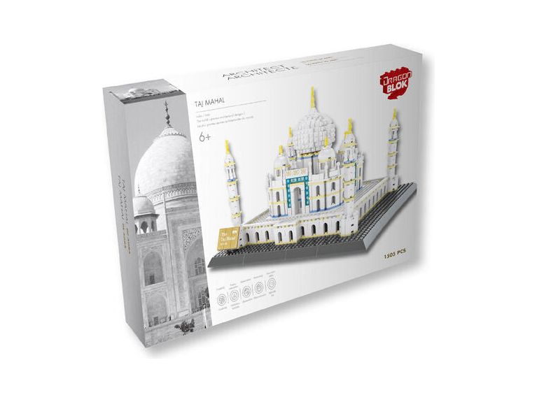 Action Figures and Toys Import Dragon - Dragon Blok - Taj Mahal - Building Blocks Model - Cardboard Memories Inc.