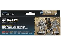 Paints and Paint Accessories Acrylicos Vallejo - Wizkids - Shadow Warriors - Premium Set - Cardboard Memories Inc.