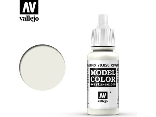 Paints and Paint Accessories Acrylicos Vallejo - Off-White - 70 820 - Cardboard Memories Inc.