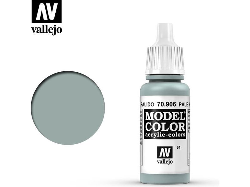 Paints and Paint Accessories Acrylicos Vallejo - Pale Blue - 70 906 - Cardboard Memories Inc.