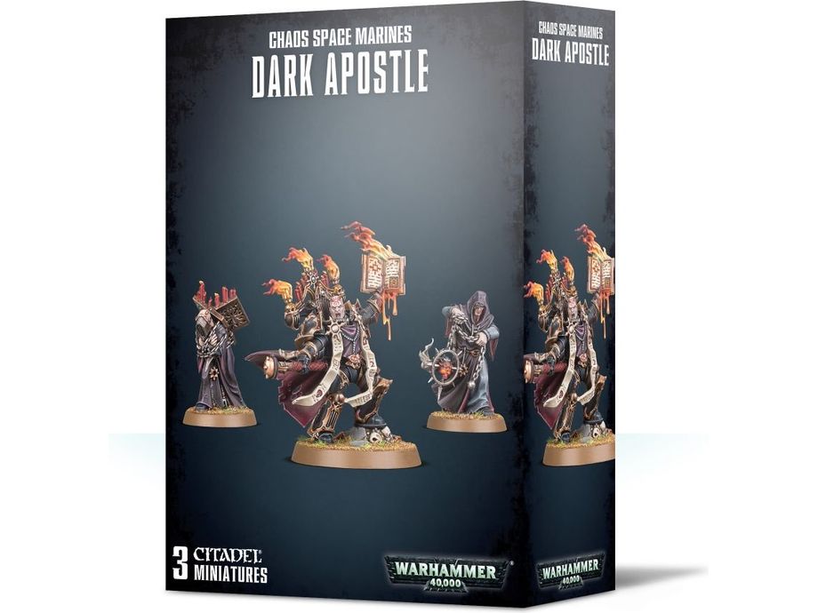 Collectible Miniature Games Games Workshop - Warhammer 40K - Chaos Space Marines - Dark Apostle - 43-37 - Cardboard Memories Inc.