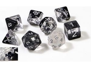 Dice Sirius Dice - 7 Die Set - Translucent Clubs - Cardboard Memories Inc.