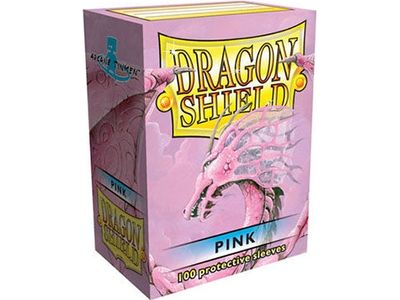 Supplies Arcane Tinmen - Dragon Shield Sleeves - Standard Size - Classic - Pink - Package of 100 - Cardboard Memories Inc.