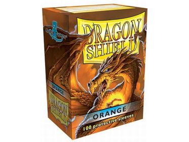 Supplies Arcane Tinmen - Dragon Shield Sleeves - Standard Size - Classic - Orange - Package of 100 - Cardboard Memories Inc.