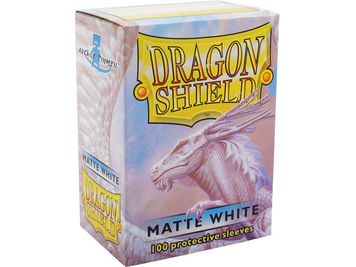 Supplies Arcane Tinmen - Dragon Shield Sleeves - Standard Size - Matte - White - Package of 100 - Cardboard Memories Inc.