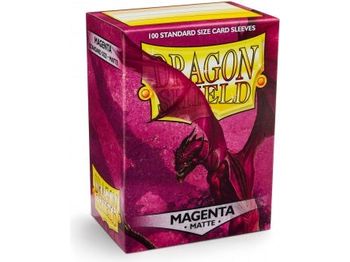 Supplies Arcane Tinmen - Dragon Shield Sleeves - Standard Size - Matte - Magenta - Package of 100 - Cardboard Memories Inc.