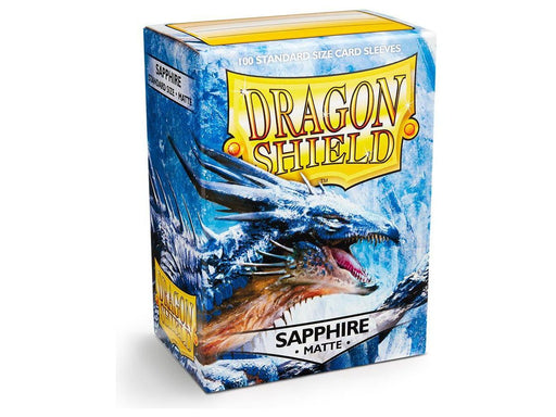 Supplies Arcane Tinmen - Dragon Shield Sleeves - Standard Size - Matte - Sapphire - Package of 100 - Cardboard Memories Inc.
