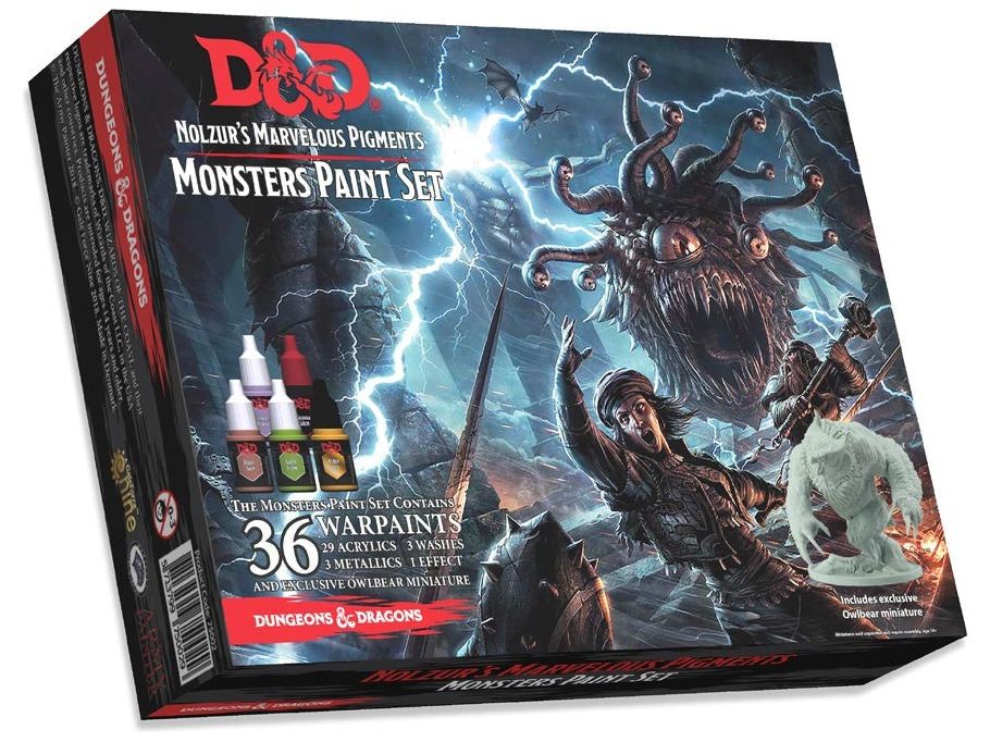 Role Playing Games Wizards of the Coast - Dungeons and Dragons - Nolzurs Marvelous Pigments - Monsters Paint Set - Cardboard Memories Inc.