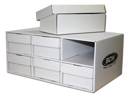 Supplies BCW - Cardboard Card Box - Shoe House with 6 1600ct Boxes - Cardboard Memories Inc.