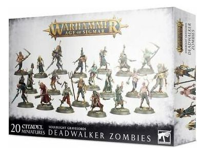 Collectible Miniature Games Games Workshop - Warhammer Age of Sigmar - Soulblight Gravelords - Deadwalker Zombies - 91-07 - Cardboard Memories Inc.