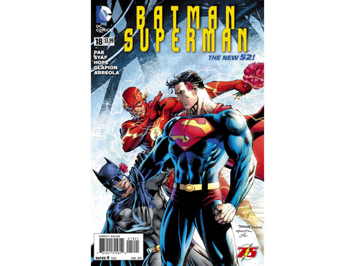 Comic Books DC Comics - Batman Superman 018 - Flash 75th Cover (Cond. VF-) - 3996 - Cardboard Memories Inc.