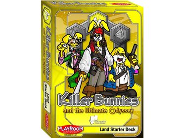 Card Games Playroom Entertainment - Killer Bunnies and the Ultimate Odyssey - Land Starter Deck - Cardboard Memories Inc.