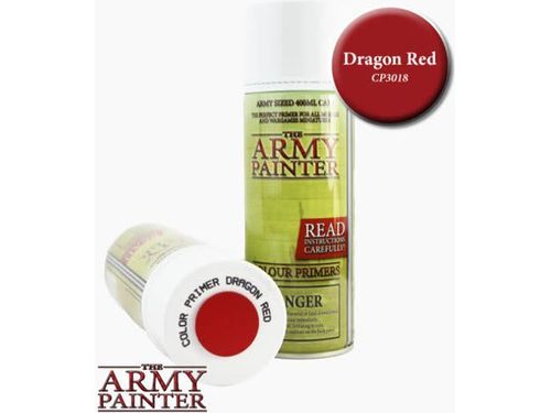 Paints and Paint Accessories Army Painter - Colour Primer - Dragon Red - Paint Spray - Cardboard Memories Inc.
