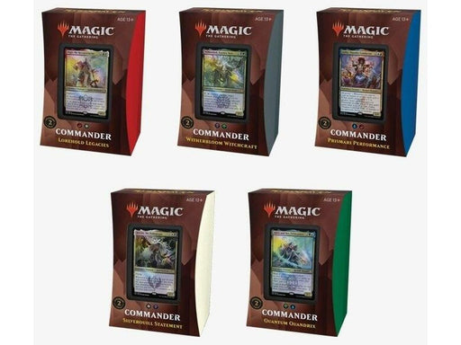 Trading Card Games Magic The Gathering - 2021 - Strixhaven - Commander Deck - Set of 5 - Cardboard Memories Inc.