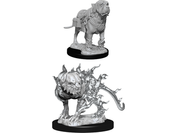 Role Playing Games Wizkids - Dungeons and Dragons - Nolzurs Marvellous Miniatures - Mastif and Shadow Mastif - 90017 - Cardboard Memories Inc.