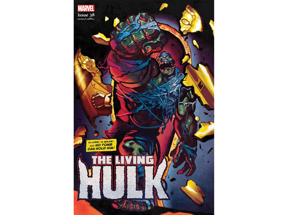 Comic Books Marvel Comics - Immortal Hulk 038 - Del Mundo Living Hulk Horror Variant Edition (Cond. VF-) - 11893 - Cardboard Memories Inc.