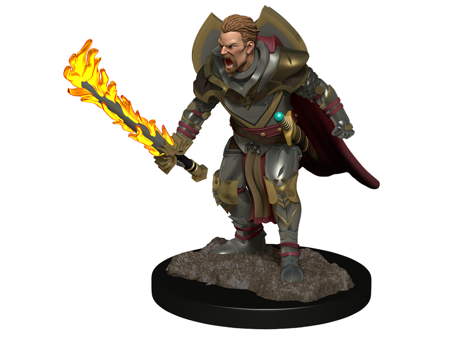 Role Playing Games Paizo - Pathfinder - Unpainted Miniatures - Deep Cuts - Human Champion Male - 90263 - Cardboard Memories Inc.