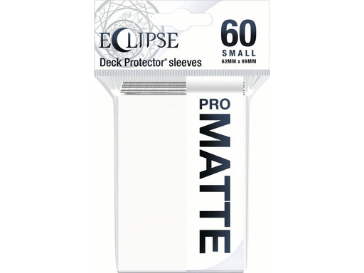 Supplies Ultra Pro - Eclipse Matte Deck Protectors - Small Size - 60 Count Arctic White - Cardboard Memories Inc.