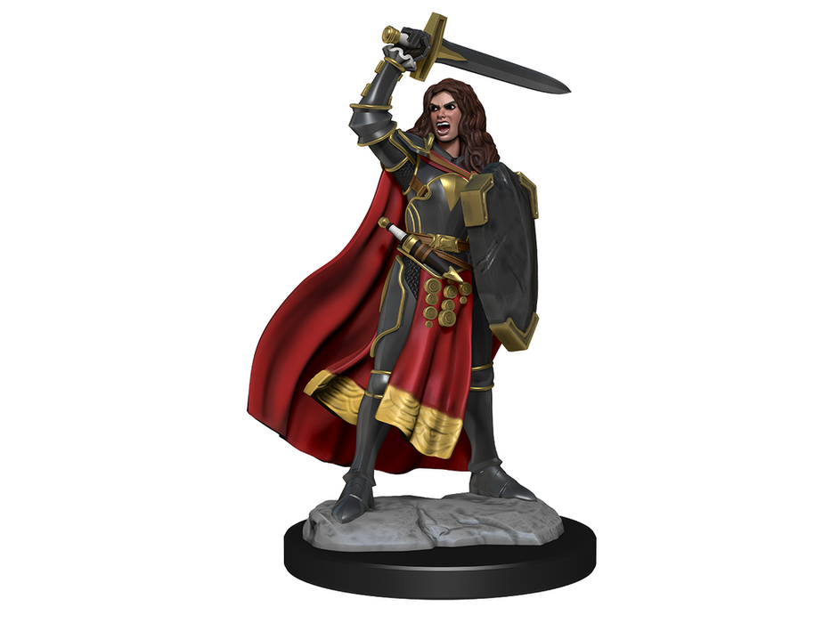 Role Playing Games Paizo - Pathfinder - Unpainted Miniatures - Deep Cuts - Human Champion Female - 90264 - Cardboard Memories Inc.